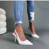 Biele  sandále