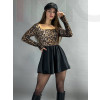 Leopardie puffy šaty