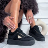 Čierne zateplené tenisky