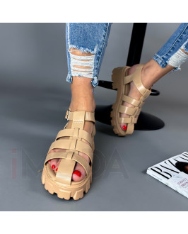 Béžové  sandále