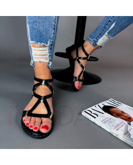 Čierne sandále