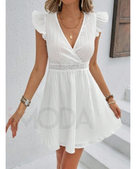 Biele krátke šaty