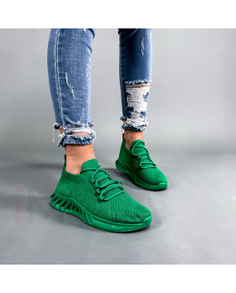 Zelené textilné  tenisky