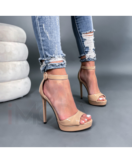 Béžové elegantné sandále