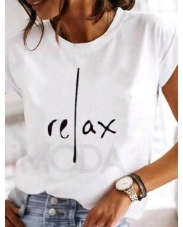 Biele tričko RELAX