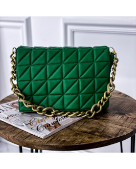 Zelená  elegantná kabelka