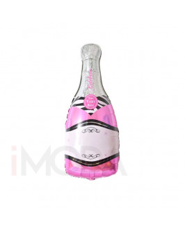 Balón v tvare ružového šampanského
