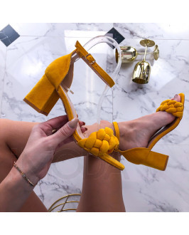 Žlté trendy sandále