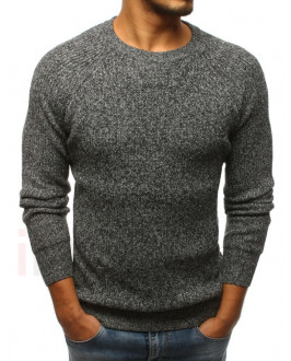 Pánsky sivý  striekaný sveter