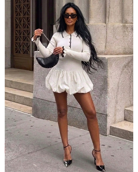 Biele PUFFY šaty-329679-20