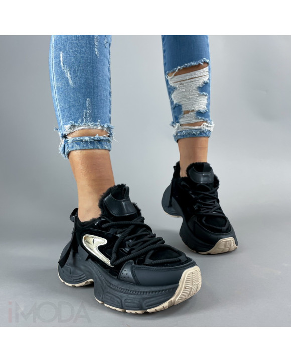 Čierne zateplené tenisky-311443-20