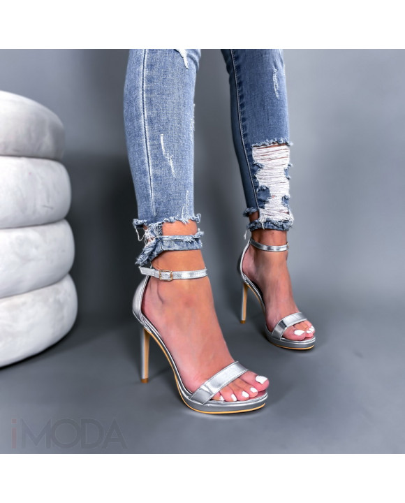 Strieborné sandále-280072-20