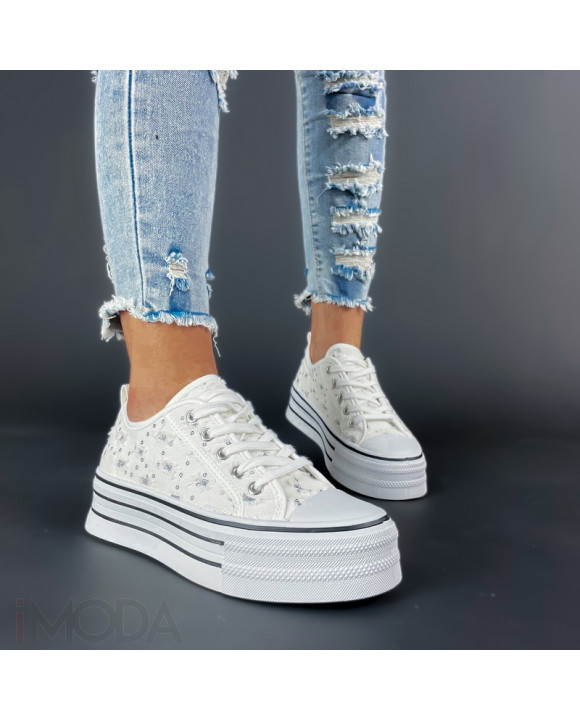 Biele rifľové tenisky-301598-20