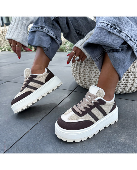 HNEDÉ TEDDY TENISKY-321227-20