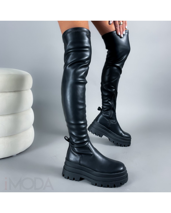 Čierne vysoké čižmy-313349-20