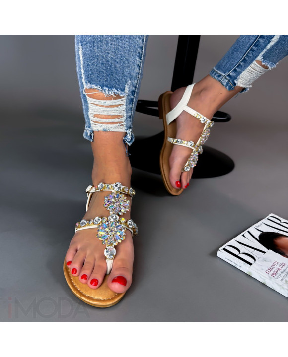 Biele sandále s kamienkami-287174-20