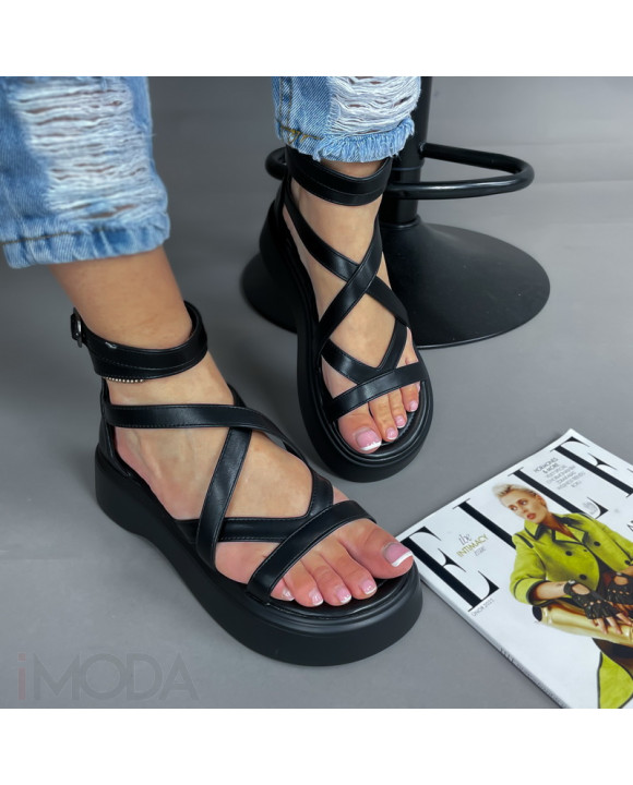 Čierne sandále-317178-20