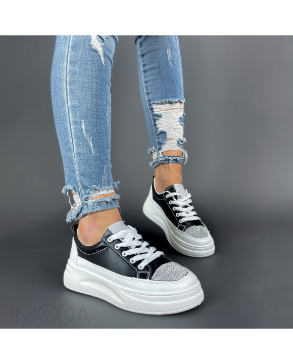 Čierne tenisky s kamienkami-299997-20