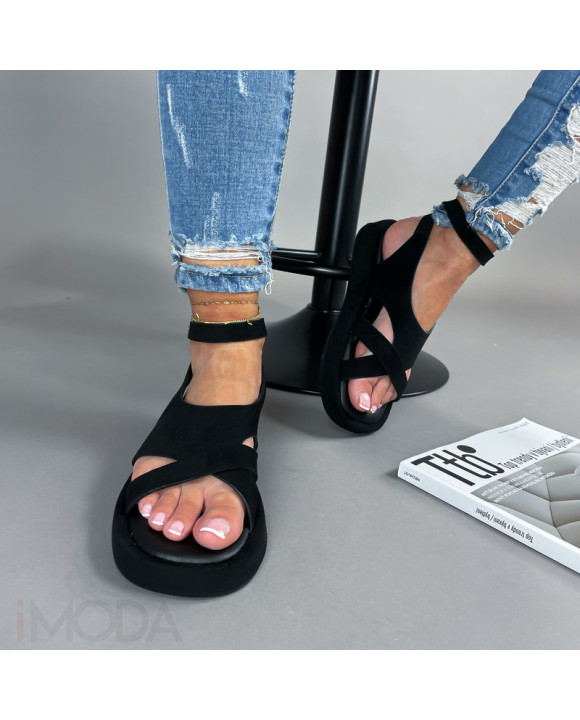 Čierne sandále-305490-20