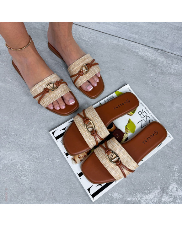 Hnedé šľapky-317411-20