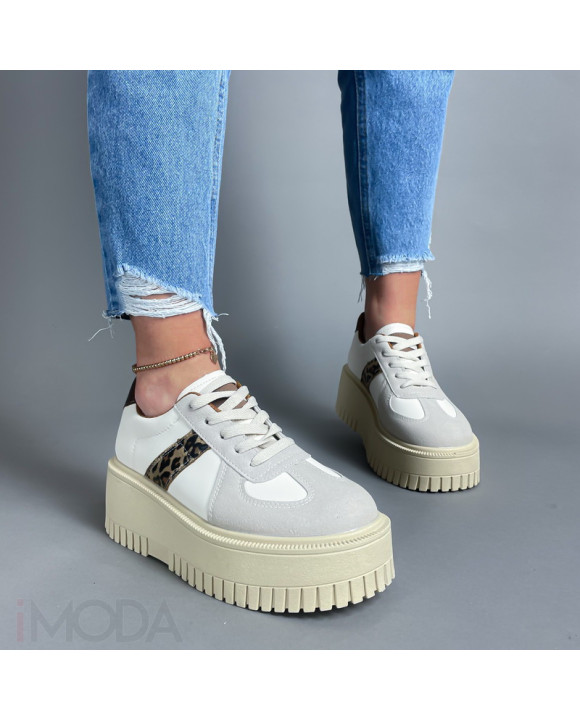 Béžové tenisky s leopardím vzorom-317530-20