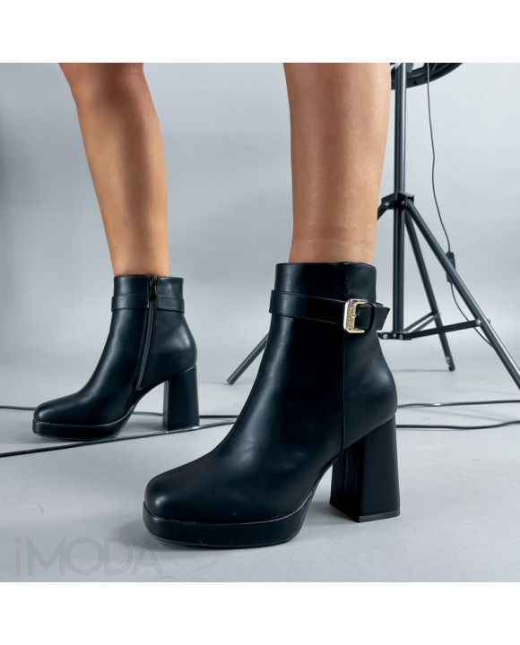 Čierne kotníkové čižmy-311286-20