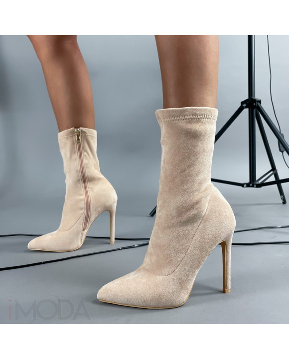 Béžové kotníkové čižmy-311301-20