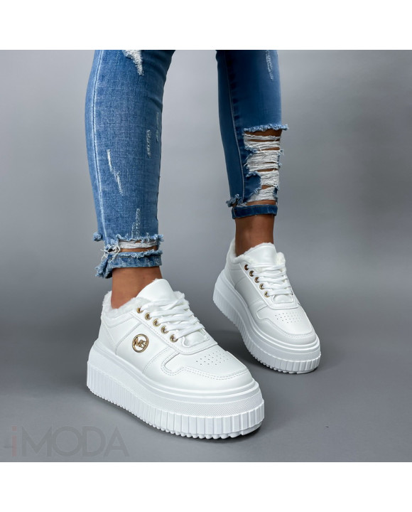 Biele zateplené tenisky-310863-20