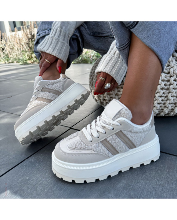 Béžové TEDDY tenisky-321391-20