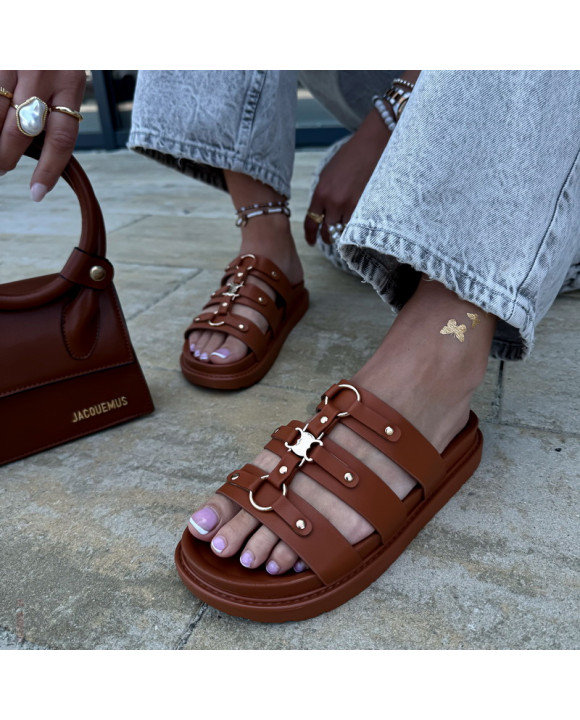 Hnedé šľapky-319987-20