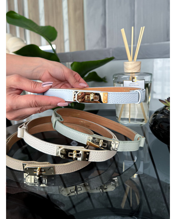 Svetlomodrý kožený opasok-318017-20