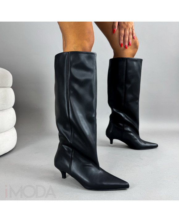 Čierne vysoké čižmy-321377-20