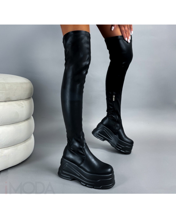 Čierne vysoké čižmy-310407-20