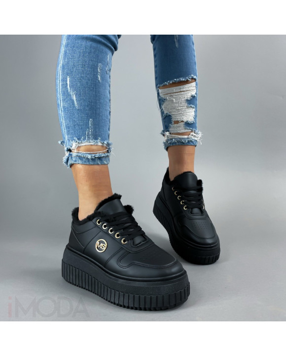 Čierne zateplené tenisky-311435-20