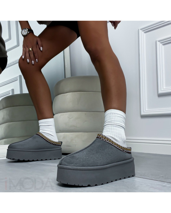 Sivá nasúvacia obuv-310989-20