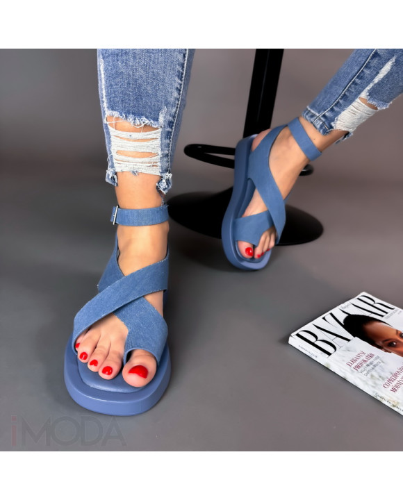 Modré rifľové sandále-288237-20