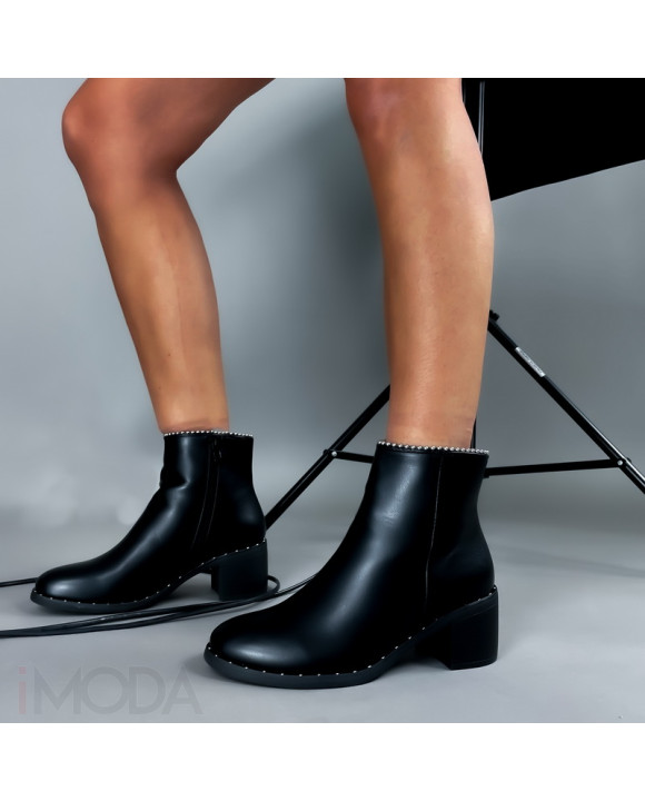 Čierne kotníkové čižmy-310963-20
