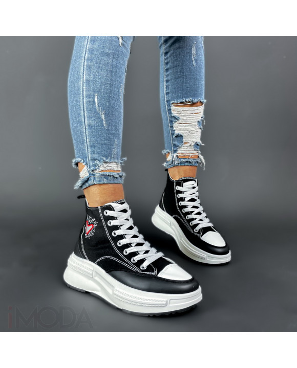 Čierne plátené tenisky-299763-20