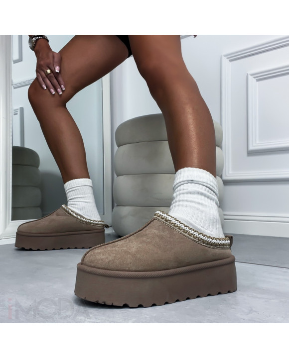 Svetlohnedá nasúvacia obuv-308782-20