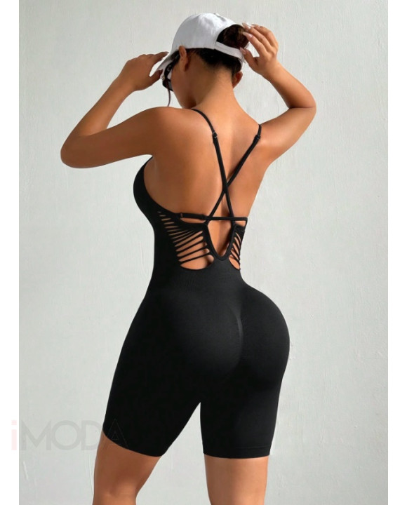 Čierny Slim športový overál-307388-20