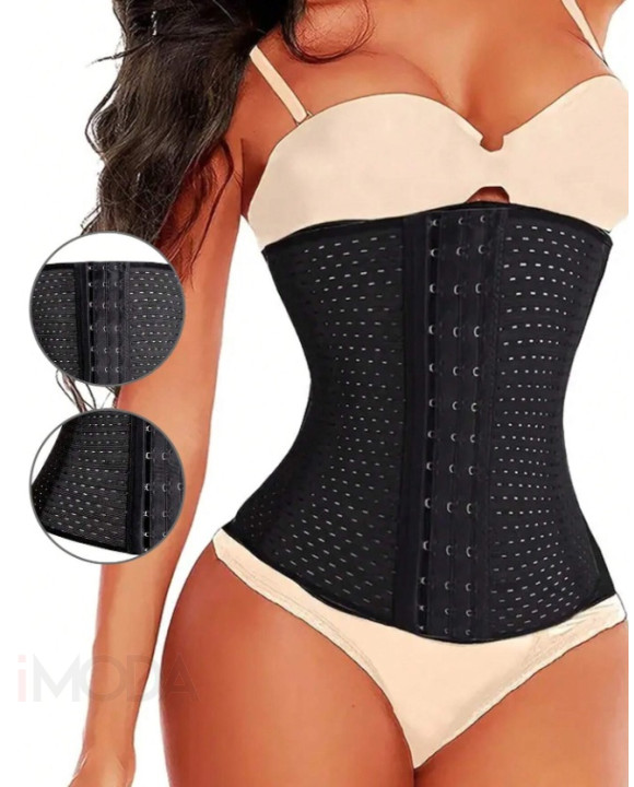 Čierny sťahovací pás na zapínanie-304539-20