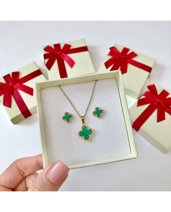 Dámska oceľová súprava s krabičkou-295601-20