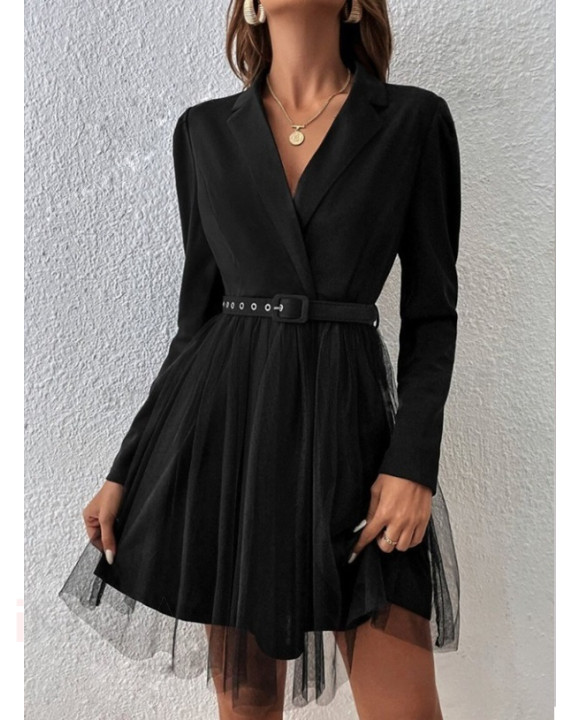 Čierne šaty s tylovou sukňou-299584-20