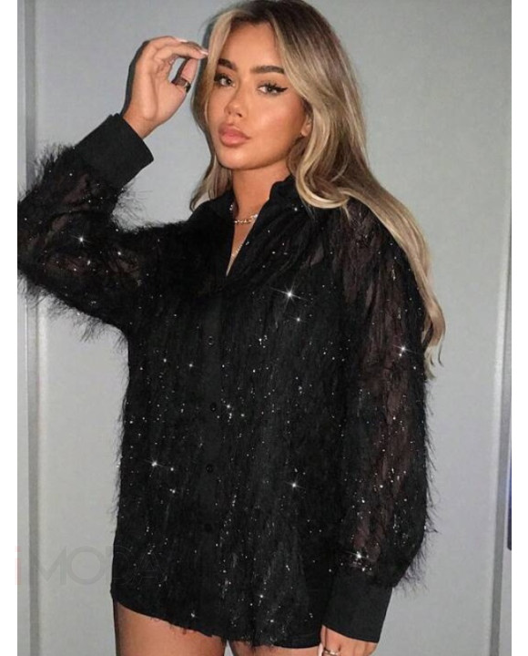 Štýlová košeľa čierna-293955-20