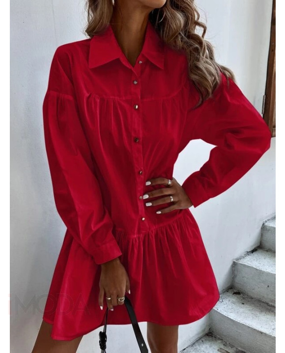 Červené košeľové šaty-283366-20