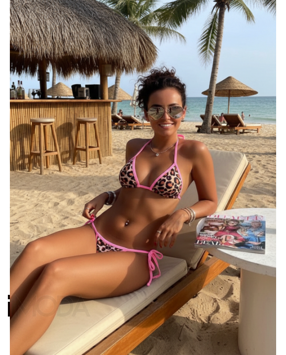 Dvojdielne plavky s leopardím vzorom-325425-20