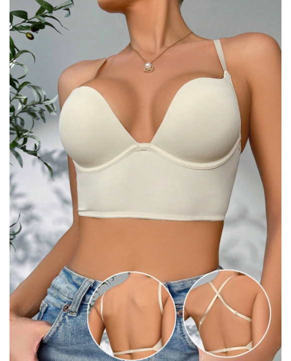 Béžová push-up podprsenka-305014-20