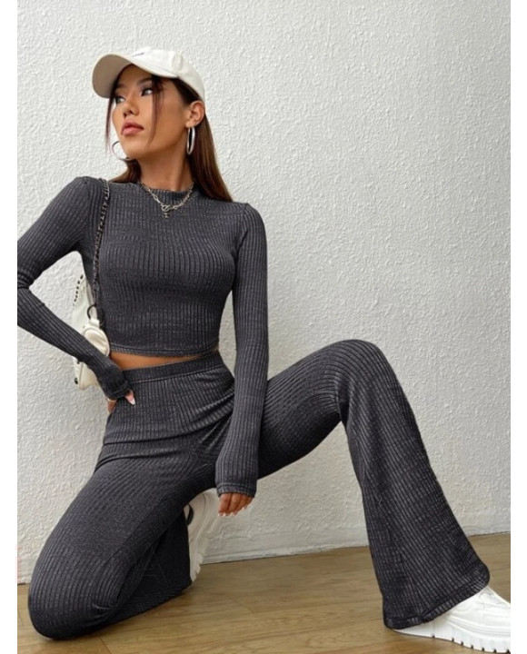 Čierny crop komplet-293794-20