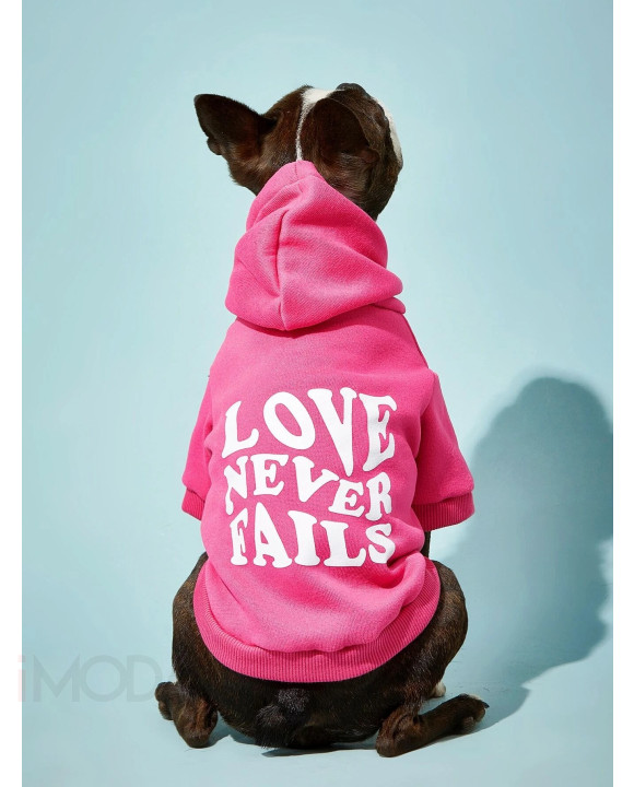 Ružová mikina pre psa s nápisom-275145-20