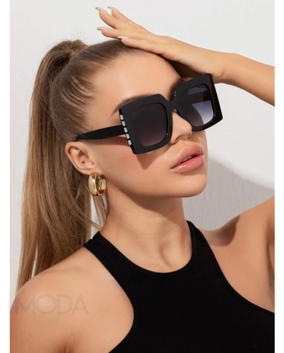 Čierne slnečné hranaté okuliare-279013-20